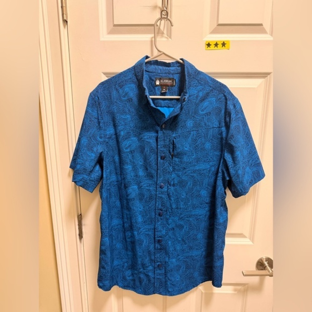Mens Alaskan Hardgear Short Sleeve Snap Button Down Shirt